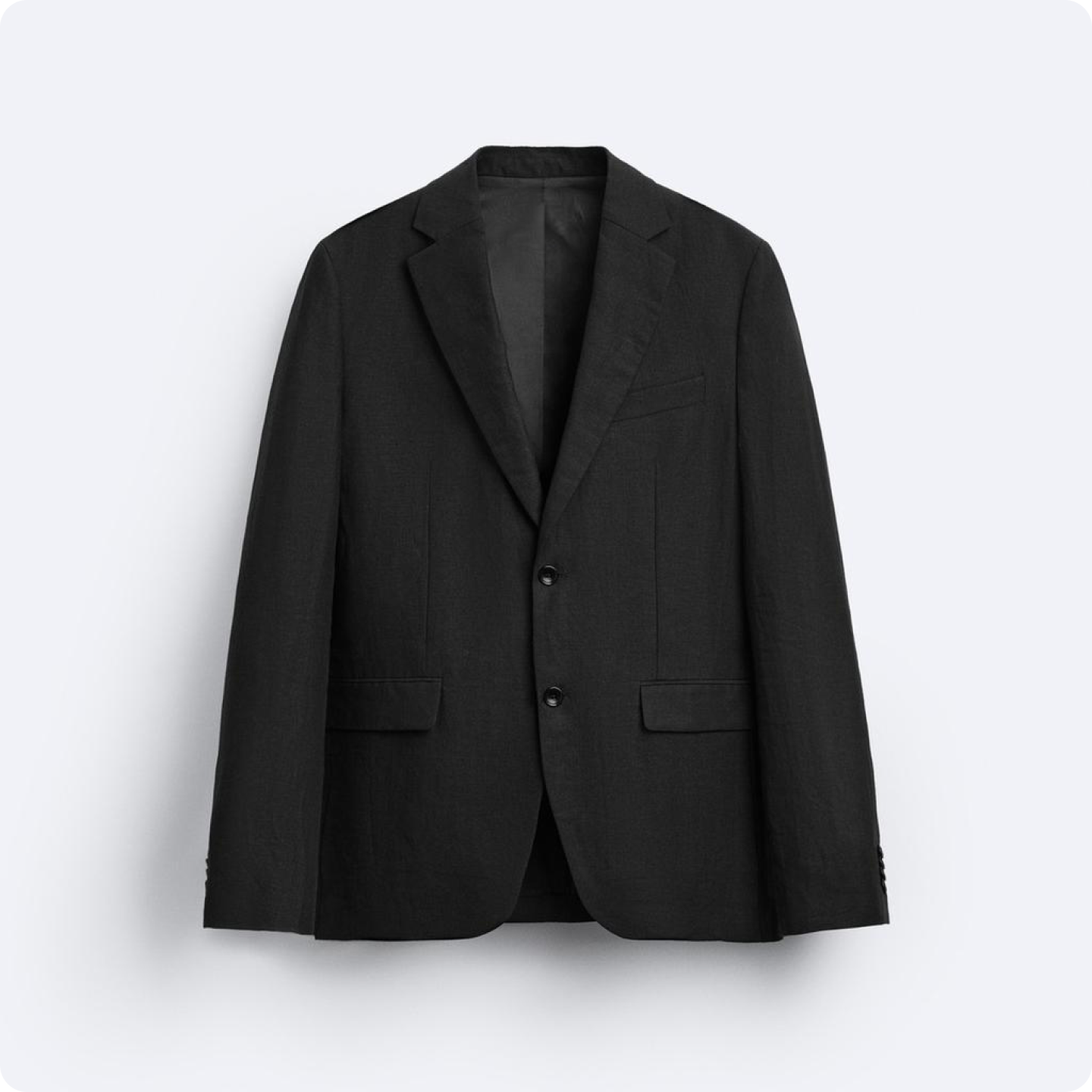 Black Linen Blazer